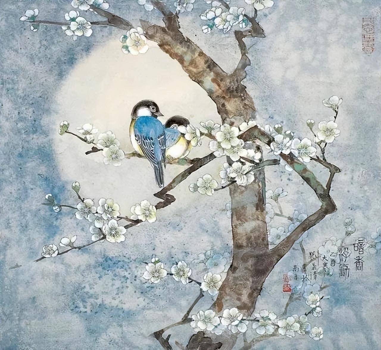 细腻婉约——刘菊清工笔花鸟画赏析_教学_人物画_创作