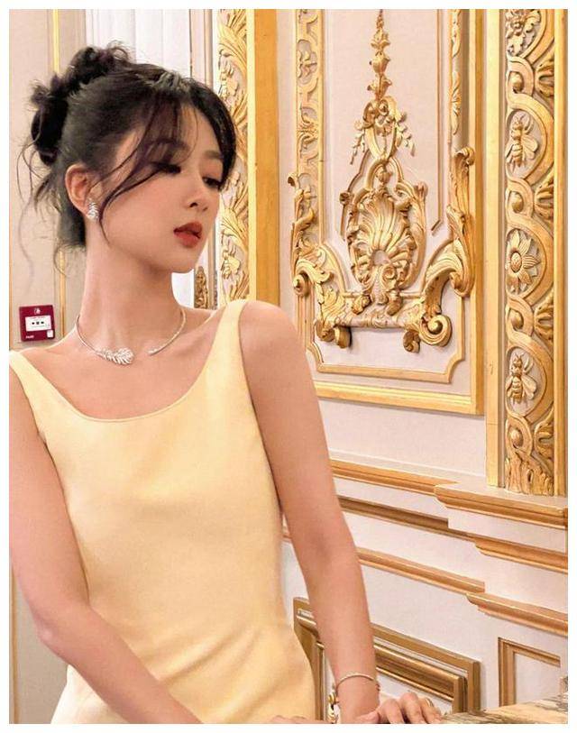 杨紫礼裙下的魅力,微微丰满,清纯之美,璀璨青春._身材_活动_演技