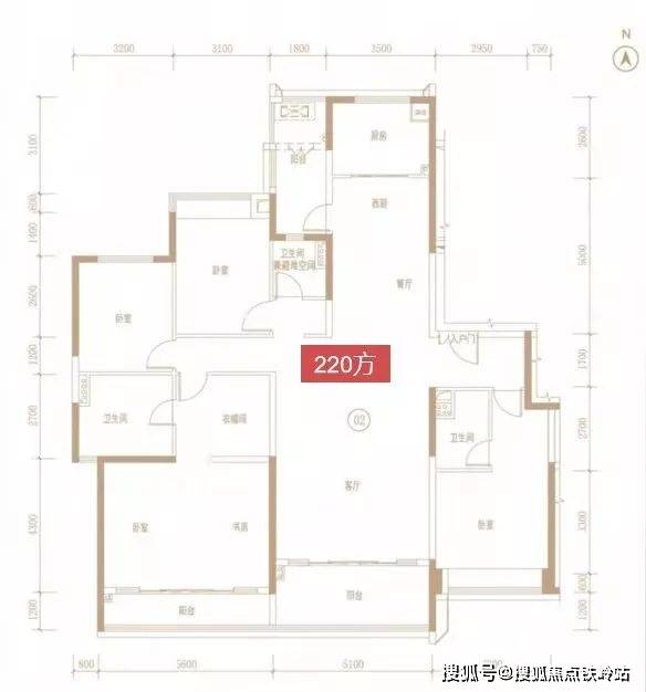 220㎡户型图73佛山保利和悦滨江售楼处电话:4000628010【24小时