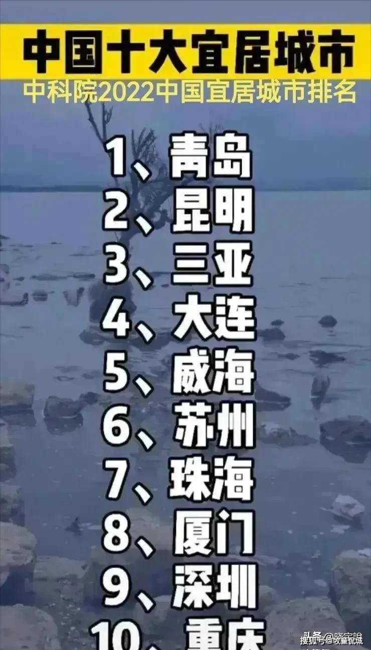 我国十大宜居城市,青岛位居榜首,三亚第3,威海力压苏州_重庆_大连