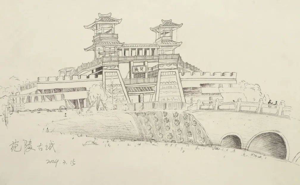 与春天对"画"!郑航学子赴苑陵故城写生~_活动_艺术_我校