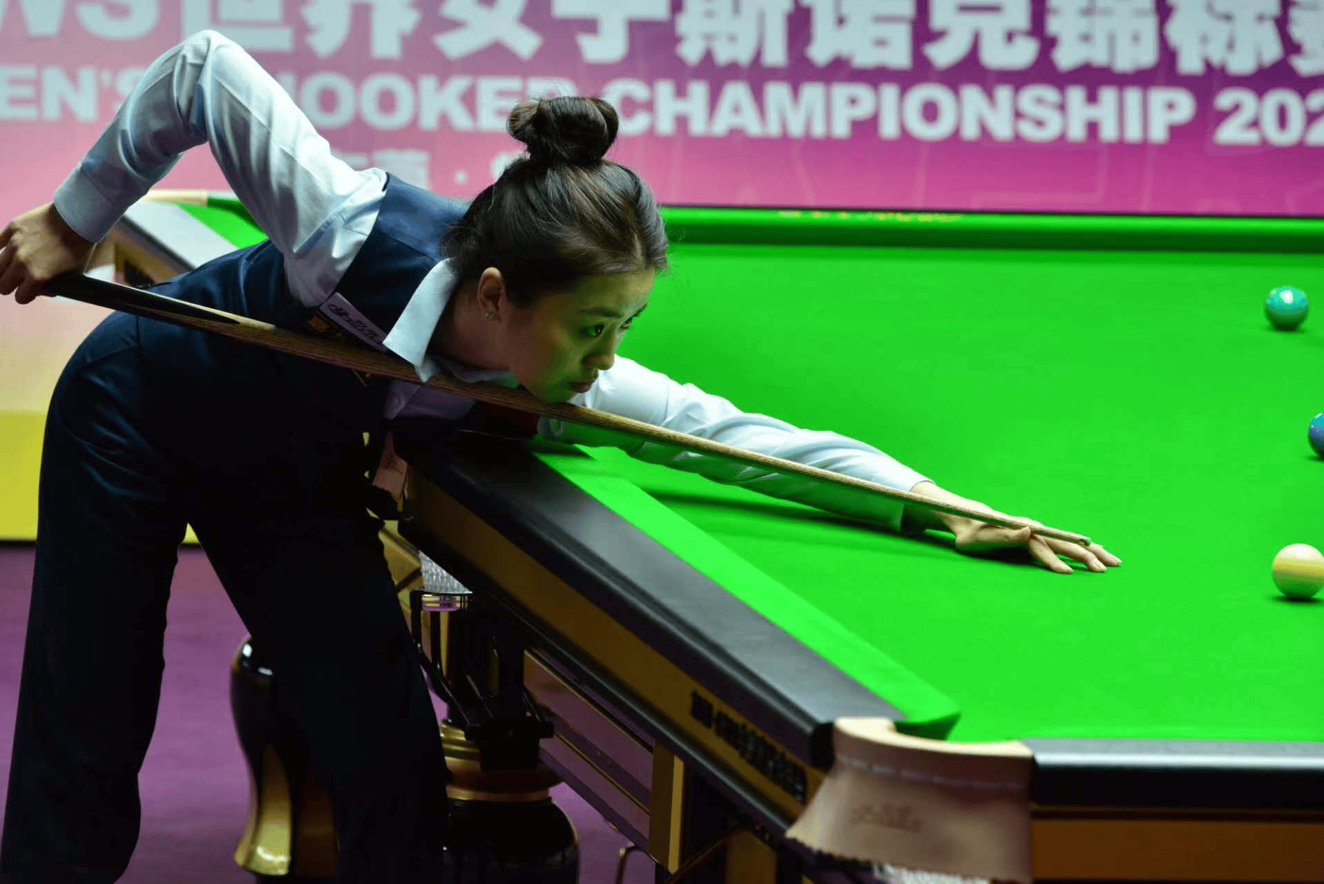 这位优秀的选手是一名女运动员,她也参加了斯诺克世锦赛的比赛