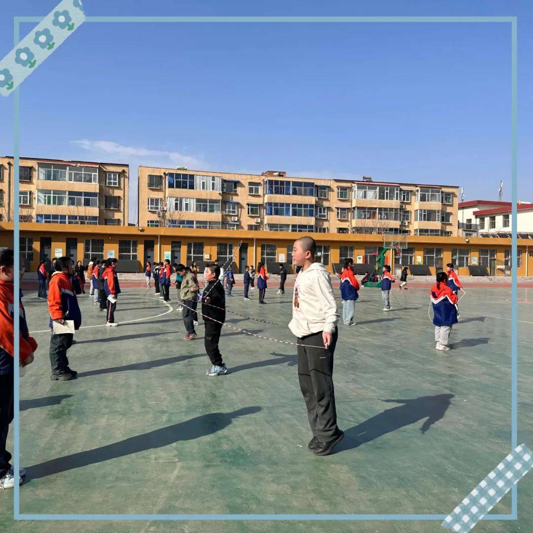 北关小学校好问杯春季体育系列活动一一跳绳比赛