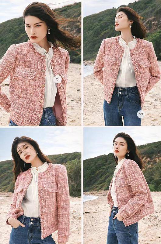 "小香风外套 白衬衫"请锁死!春季搭配这些下装,时髦优雅大气_黑色_白