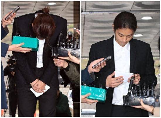 原创郑俊英今早出狱了服满5年刑期全身黑现身低头快走