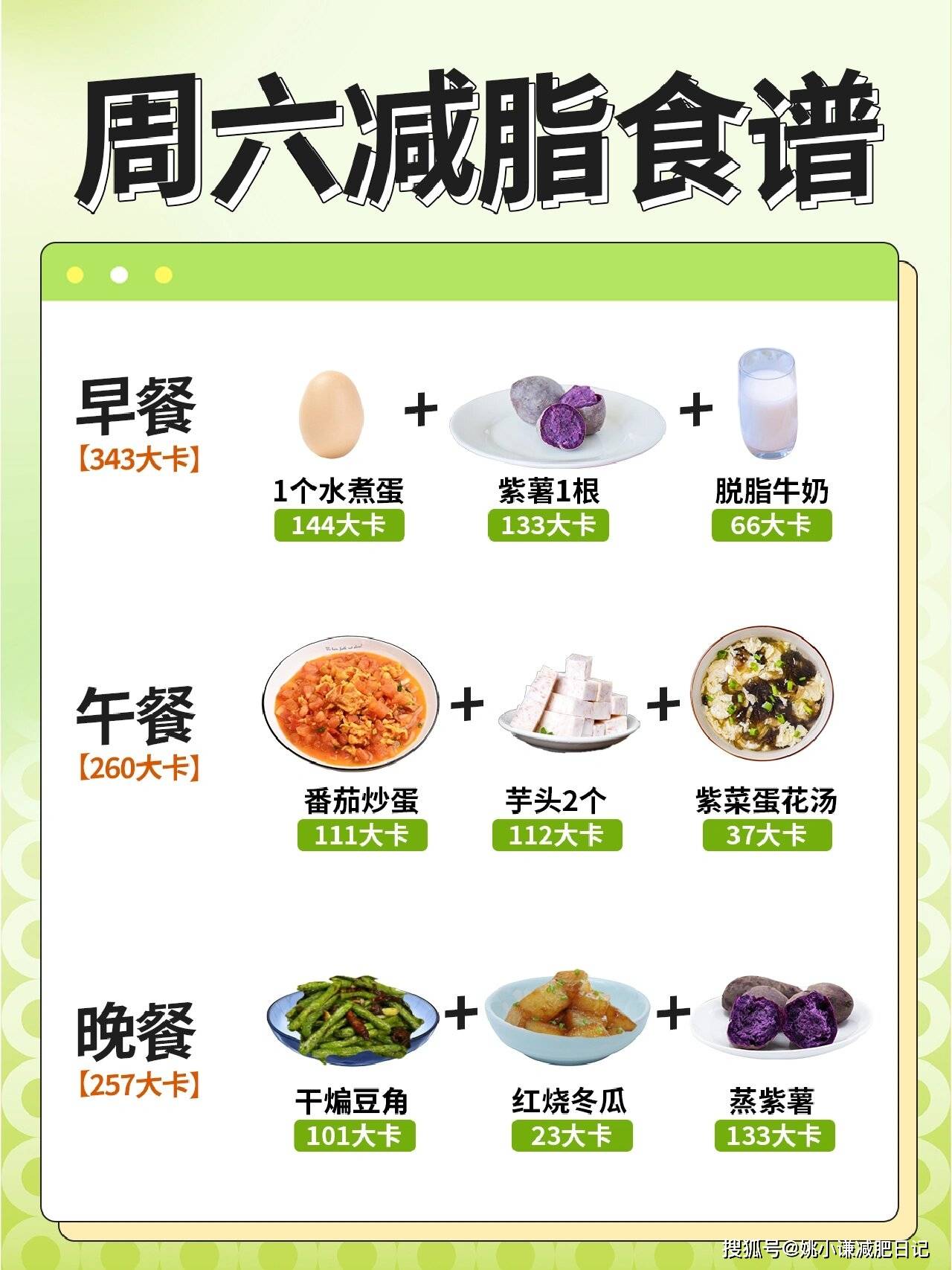 7天减脂晚餐食谱,一周帮你减掉10斤赘肉