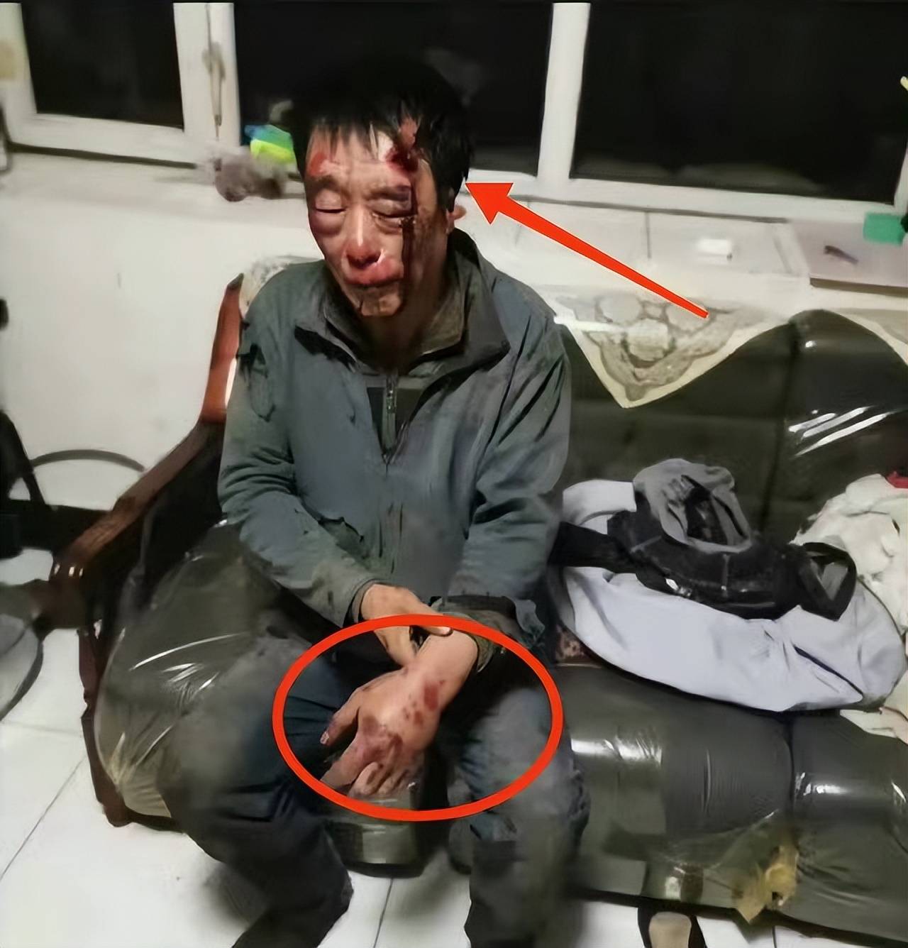 67岁老人讨薪被打,反被罚款200元,孙子直播放录音证据_于某_爷爷_张某