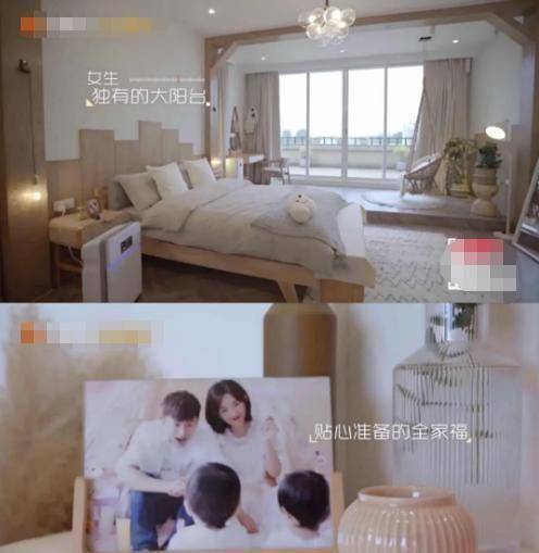 整体装修水平也非常用心,比如在谢娜的房间中节目组给她准备了她和