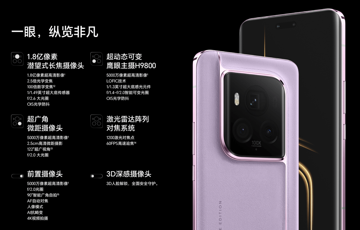 (荣耀magic6 至臻版影像参数)在当下火热的ai能力方面,荣耀magic6