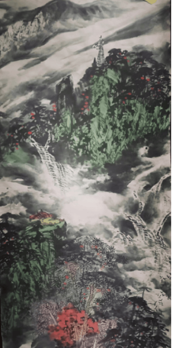 北京当代山水画家苗华,陕北人,生于1982年,师承著名画家刘文西和万鼎