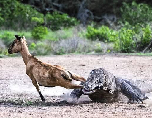 科莫多龙长得很像鳄鱼,但体型比鳄鱼小得多.