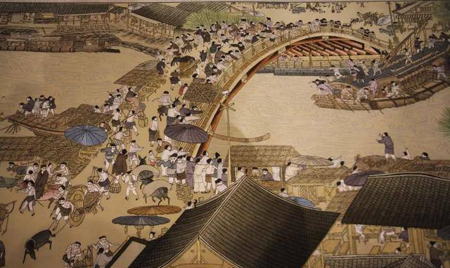 将清明上河图放大百倍,发现一尴尬细节,树下睡觉男子在干啥?_张择端_