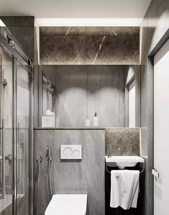 高颜值壁挂马桶,高版还是矮版不重要,做好假墙收纳才_