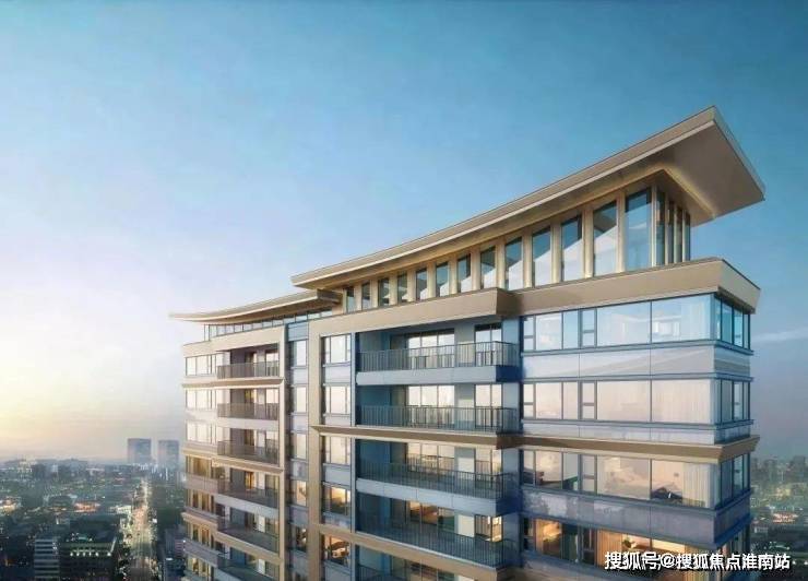 东方气质立面:东方屋檐 全面屏● 建发·朗月鸟瞰图建发·朗月,集齐核