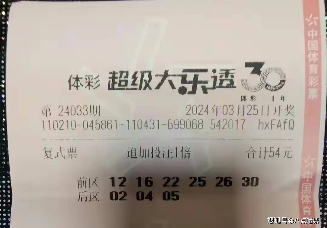 原创8组万元票率先出炉大乐透24033期早间晒票迎接派奖第四期仅供欣赏