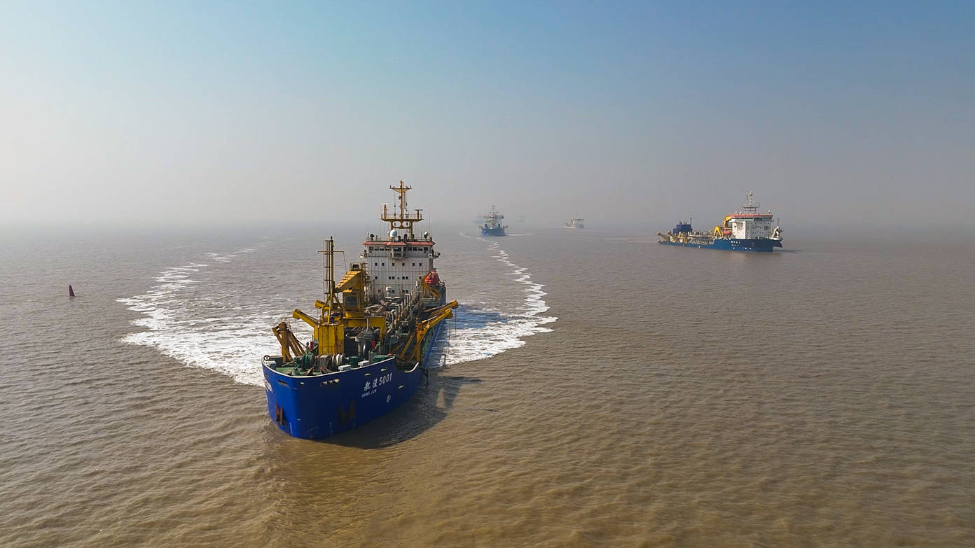 河北黄骅港疏浚项目掀起施工热潮