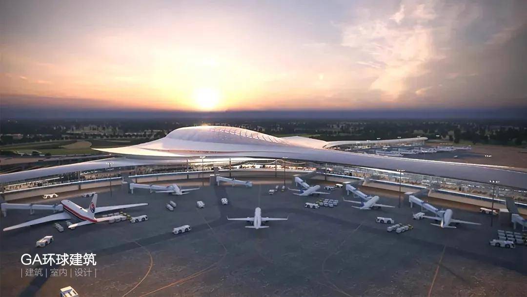 原创最美旅游机场扬州泰州国际机场二期扩建项目开工