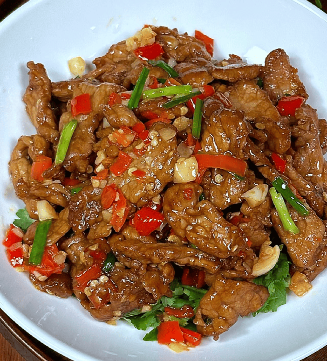 鲜椒炒牛肉一道色香味俱佳的佳肴