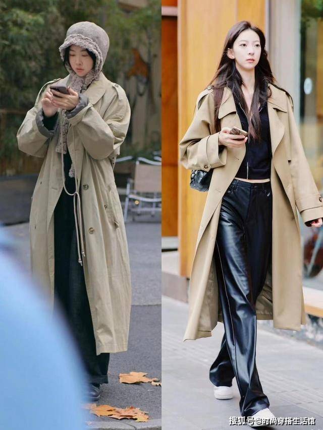 原创春天穿风衣时尽量不要配丝袜运动鞋其实这样穿会更洋气好看
