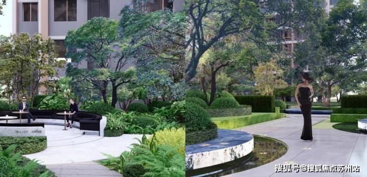 在湖东润云,华润置地苏州片区打造了一处莫奈花园般乌托邦式度假空间.