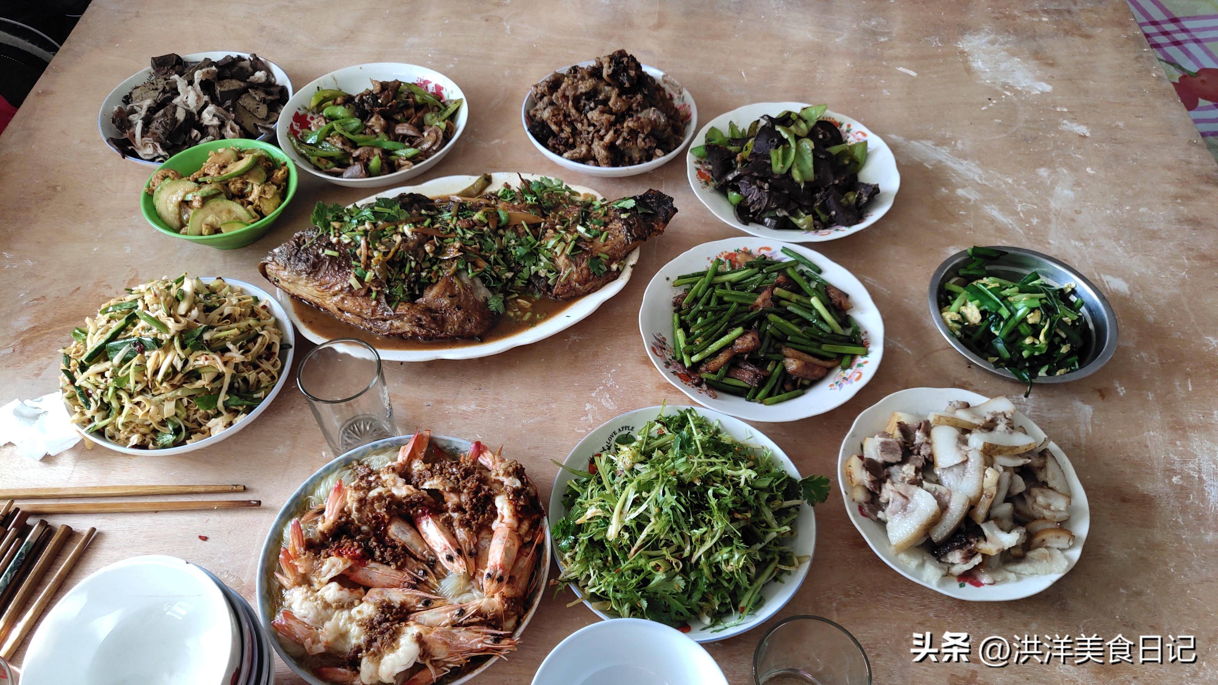 生日饭菜图片真实图片