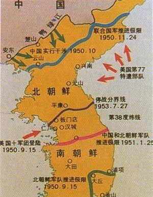 1950年6月25日,朝鲜得到苏联默许,不宣而战进攻韩国.