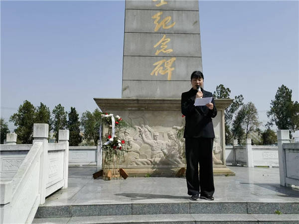 赓续红色血脉——盱眙县管镇中心小学开展清明祭扫活动_烈士陵园_宗岗