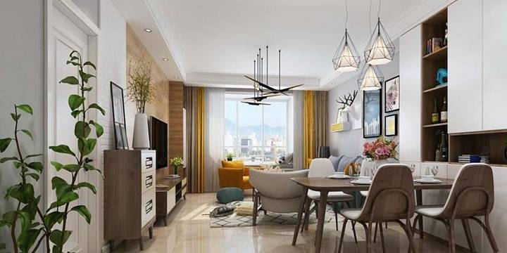 原创混搭3室2厅装修风格美而不腻