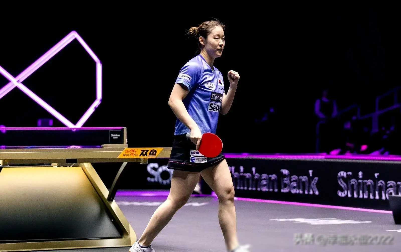 and won the game under the encouragement and guidance of her