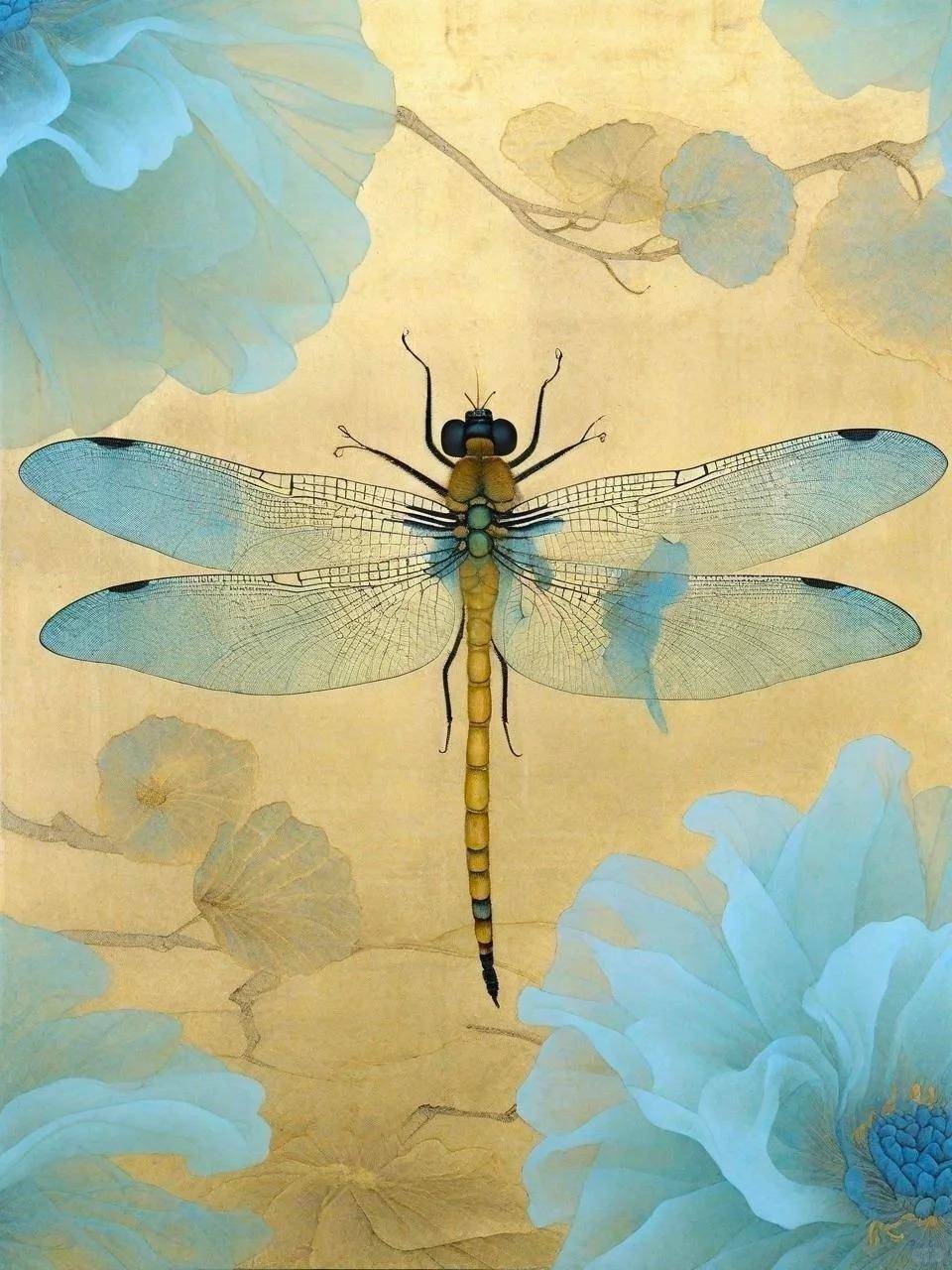 原创见尔芙蓉沜点水款款飞26句蜻蜓古诗词大自然的精灵美不胜收