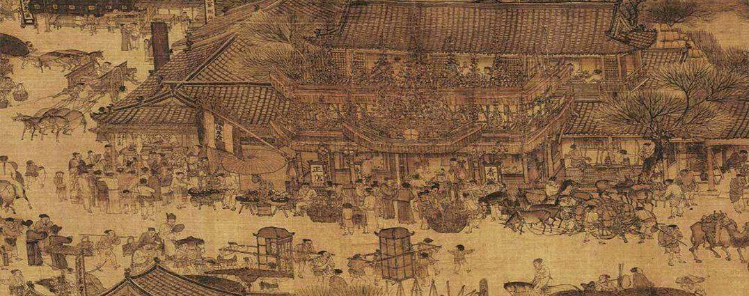 原创清明上河图放大100倍发现一让人尴尬的细节树下男子在干嘛