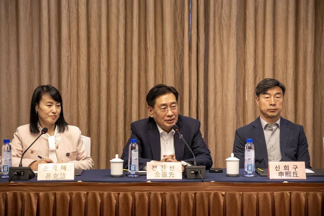 韩国杨平郡郡守全振先一行到台儿庄古城考察