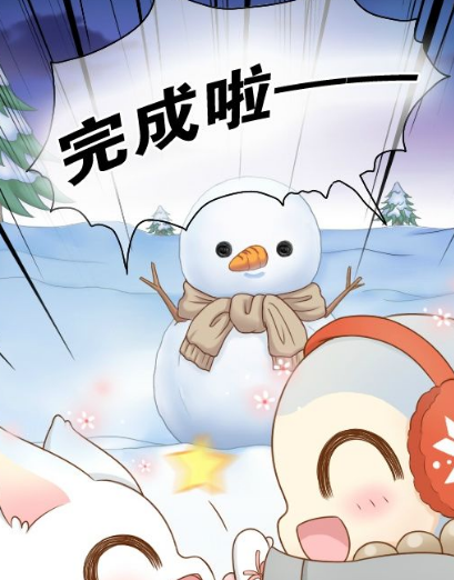雪人怎么这么像小和尚啊,网友:我也要,给我吧_小狐狸_小球_围巾