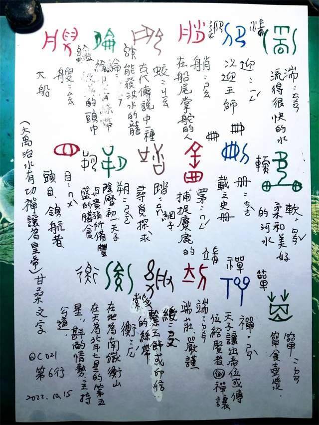 许哲育释读甘桑石刻文涉及黄帝和大禹