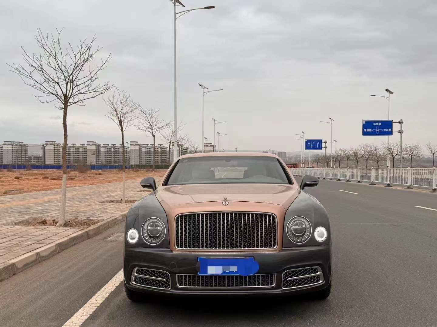 地位象征,即将消逝,极其稀缺双色车身,新款宾利慕尚加长四座_搜狐汽车