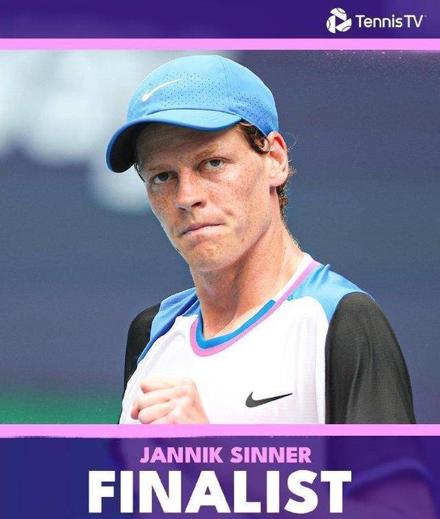 原创辛纳轻松横扫梅德韦杰夫成为迈阿密大师赛热门