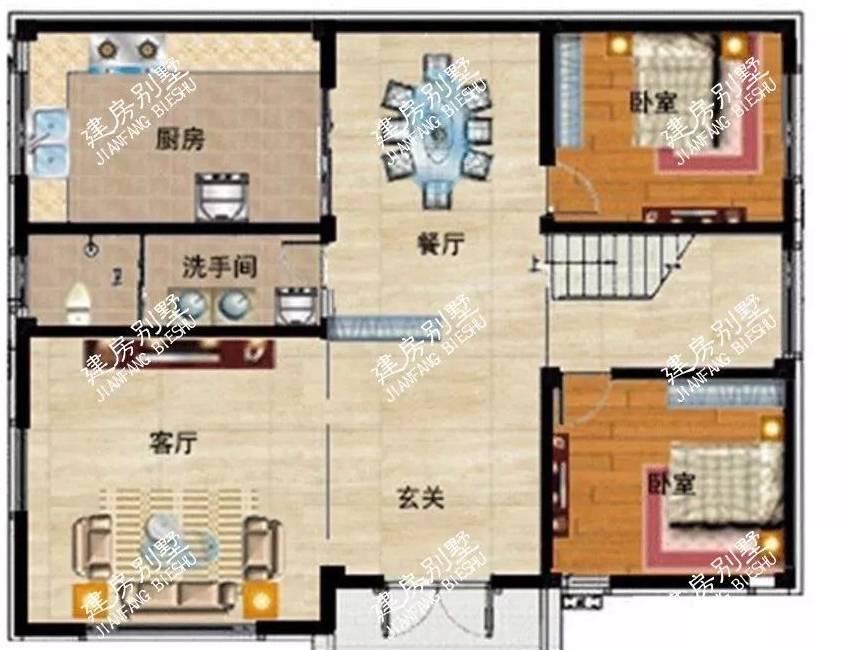 原创4款结实的二层小别墅均采用框架结构建第二款更是网红户型