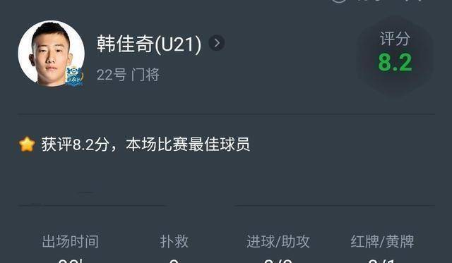 u21国足门将爆发,全场9次扑救,球队时隔414天再次零封对手_防守_韩佳