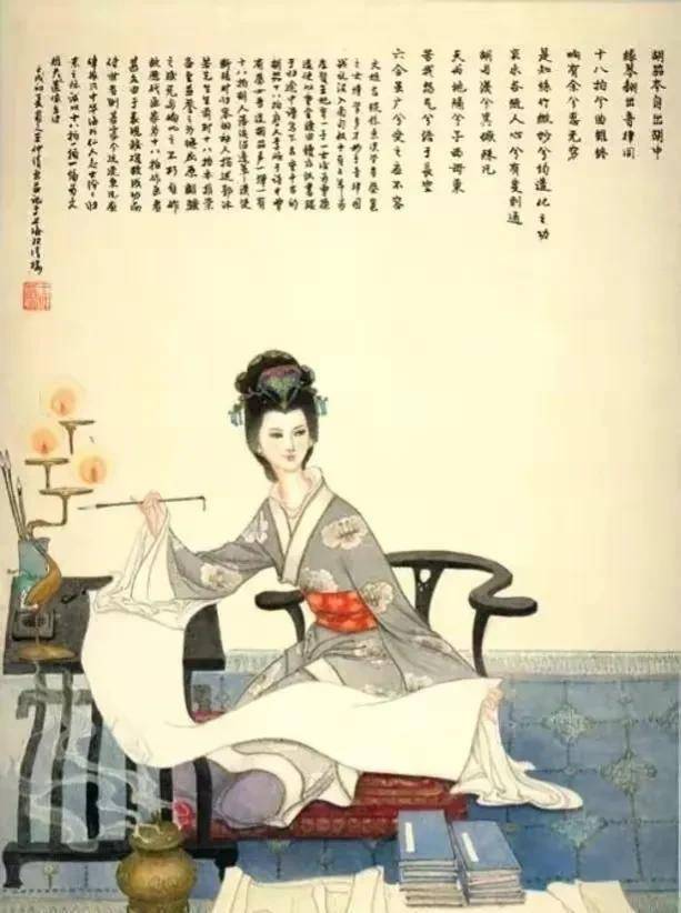乱世才女蔡文姬,遭匈奴掳走,被曹操赎回,留下不朽乐篇与众文献_蔡邕