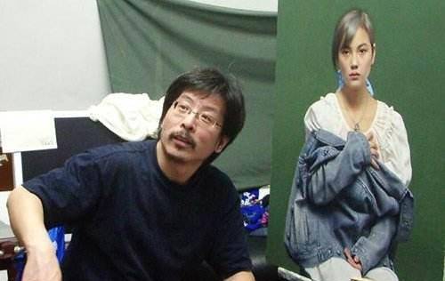 原创冷军把小雯画成照片卖6000万他把人画成了遗像却卖9420万