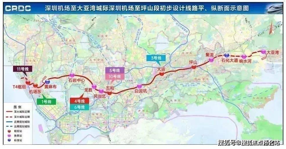 深大城际(深圳地铁33号线)延长线"响水河站"就在家门口(规划).