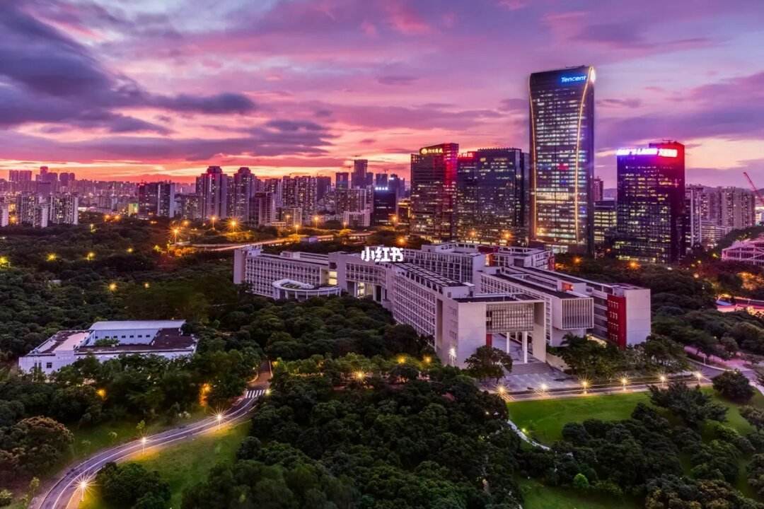 深圳大学夜景图片