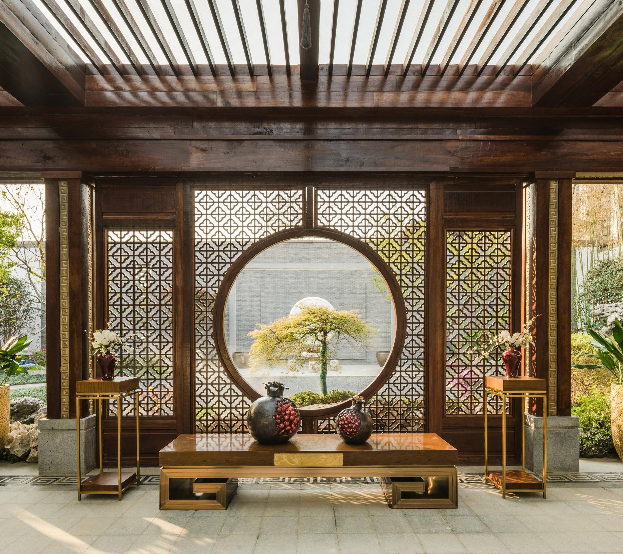 原创中式院子的窗不仅仅是窗更是一幅画