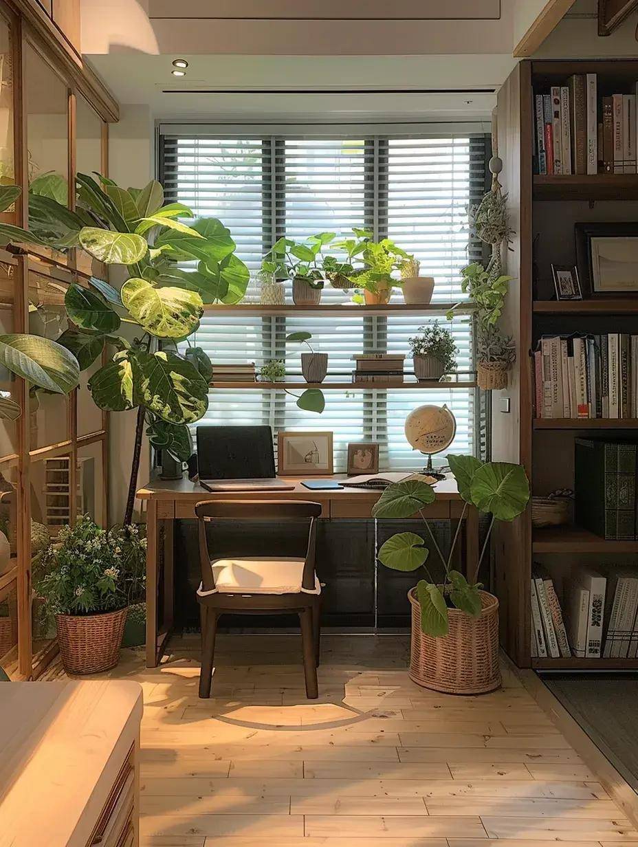这样做,房子再小都有漂亮的书房!