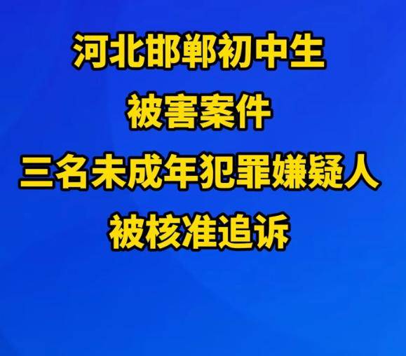 邯郸初中生被害案3人被刑事追诉,什么是核准追诉？