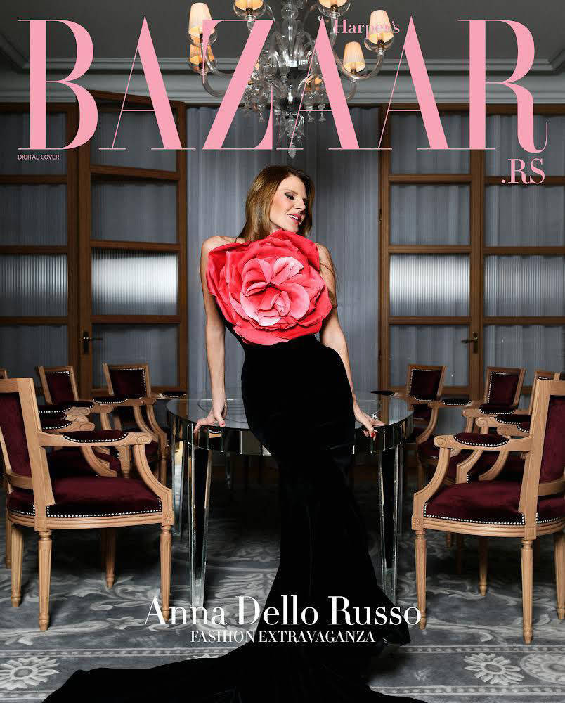 Anna Dello Russo身着CHENEY CHAN Private 亮相塞尔维亚《Bazaar》杂志封面