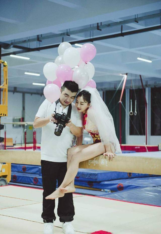 何雯娜老公用心了用她奥运战袍拍婚纱照中西合璧意义还重大
