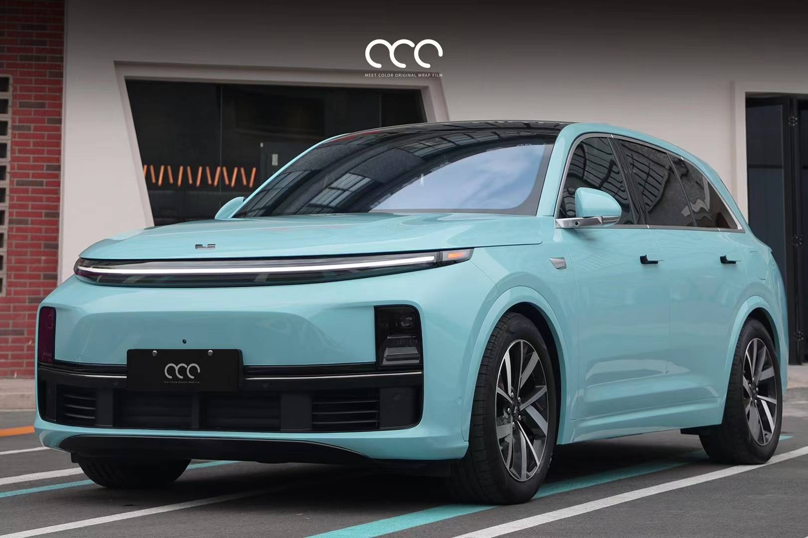 理想l7-mcwrap漫彩海风蓝改色膜,治愈简约温柔的蓝色调