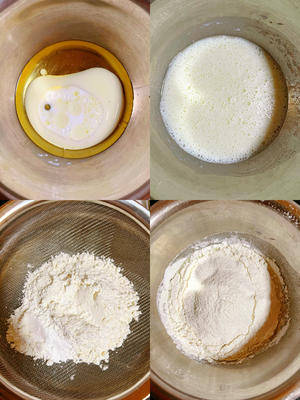 香葱肉松金枕蛋糕做法如果上色太快记得盖锡纸