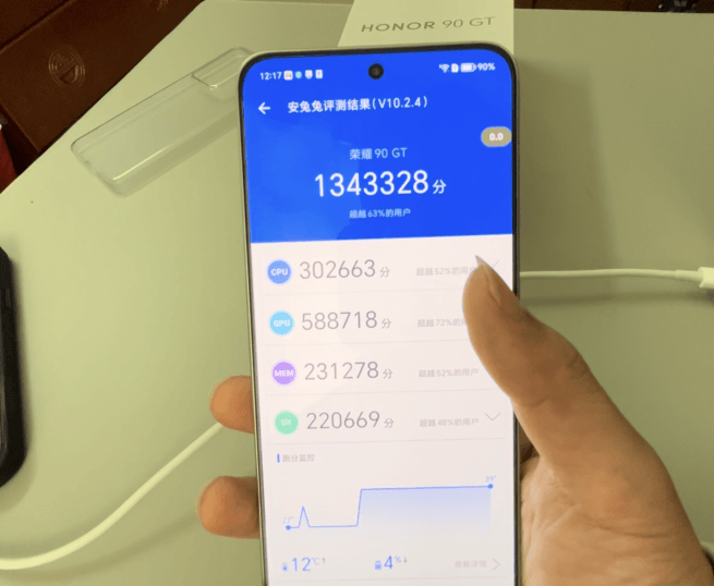 安兔兔跑分跑了三次啊,第一次跑分是在127万,第二次128万,第三次也才